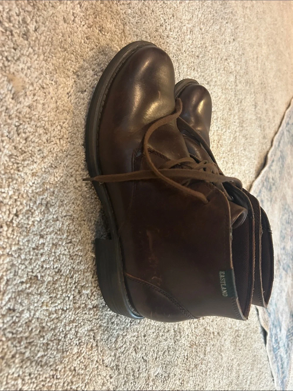 Eastland Dark Brown Leather Chukka Boots
